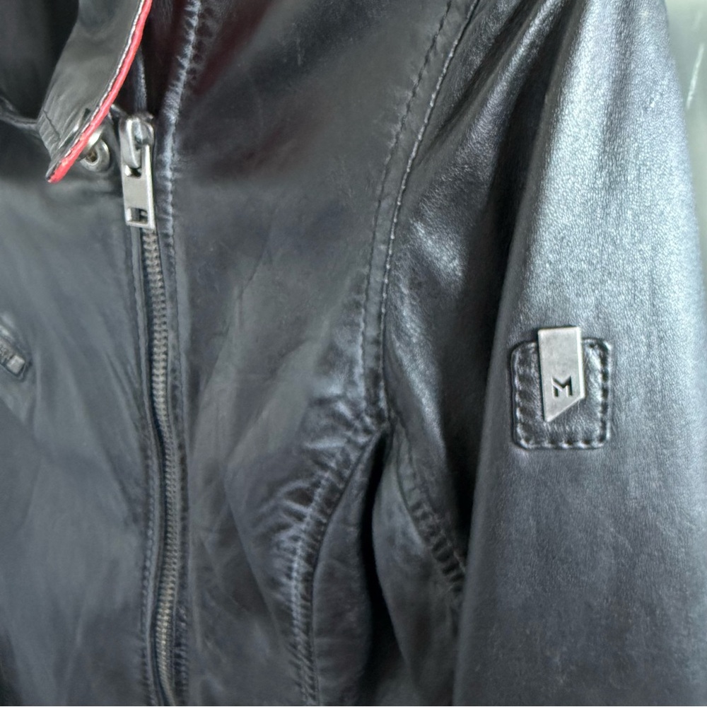 ⭐️Mauritius Leather Moto Jacket w Stars⭐️ - Picture 9 of 16